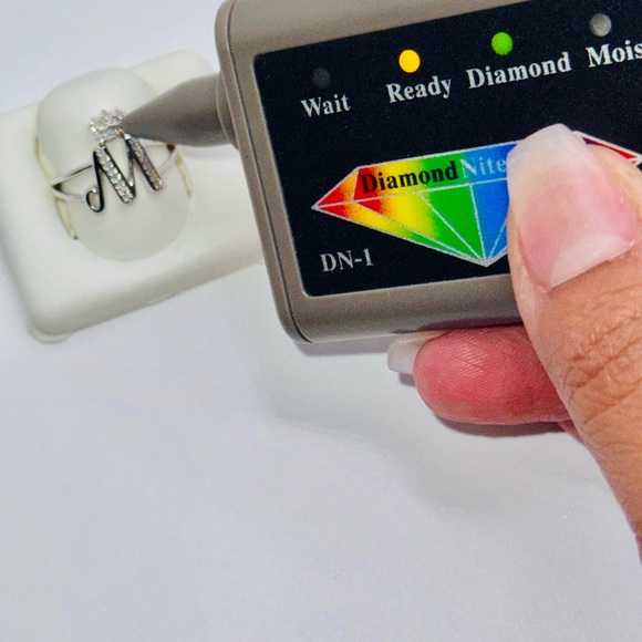 Real Diamond Custom Made Crown Initial M letter ring, Best Gift for her, SALE! - Picture 5 of 5